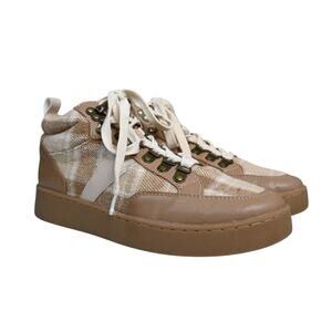 Oasis Society California Womens 8 Plaid High Top Sneakers